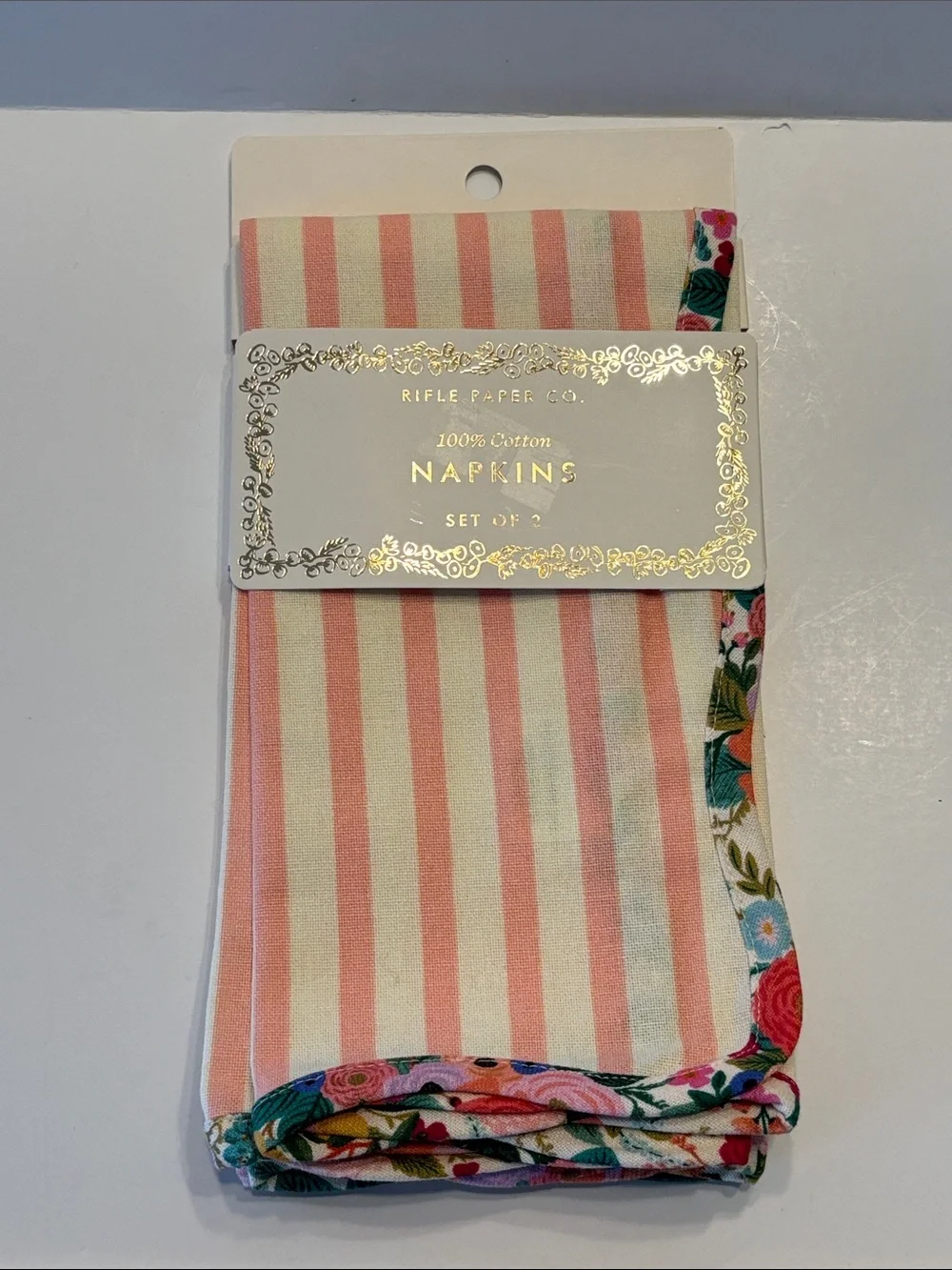 Rifle Paper Co. Rose Stripe Napkin Set of 2